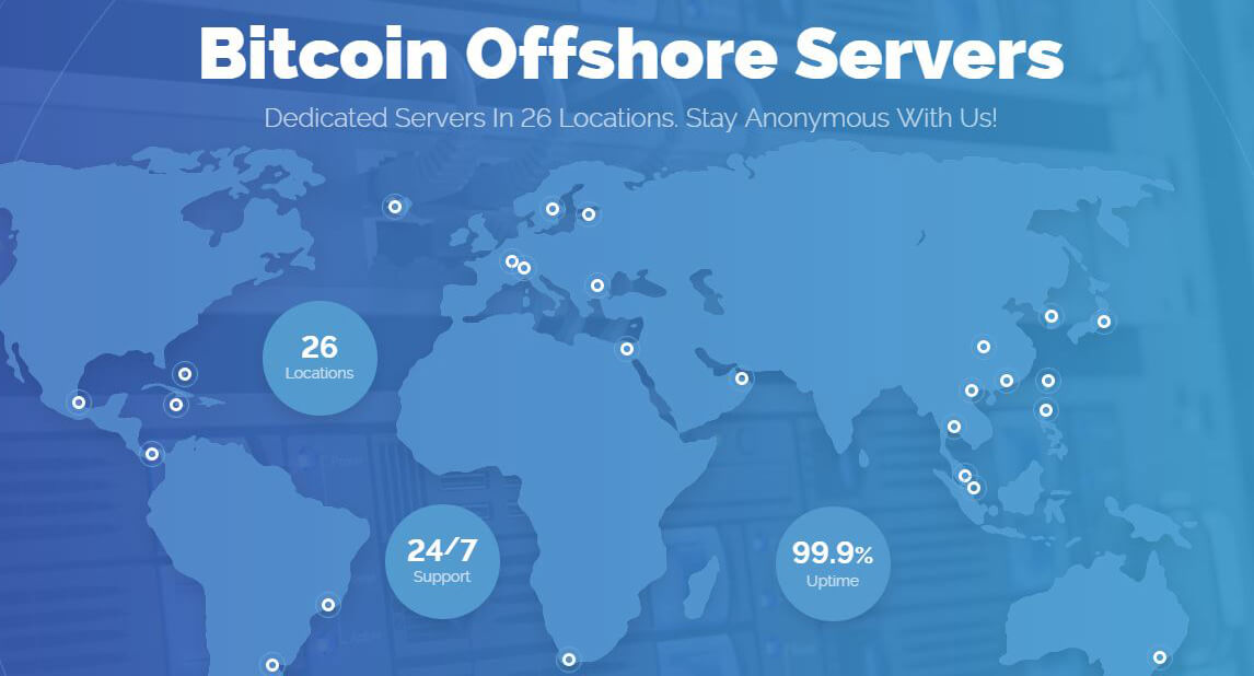 Cryptocurrency hosting and services for exotic location hosting providing virtual private server