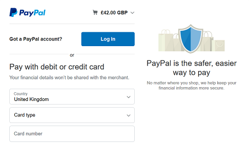 Paypal payment method - Account - Second Life Community