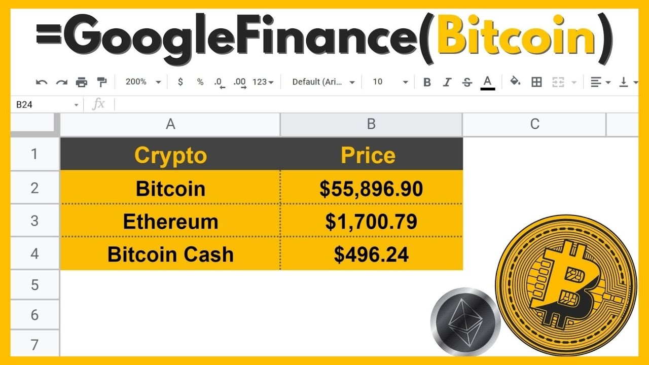 How to get Crypto prices using Google Finance and spreadsheets easy (Updated: ) - Home