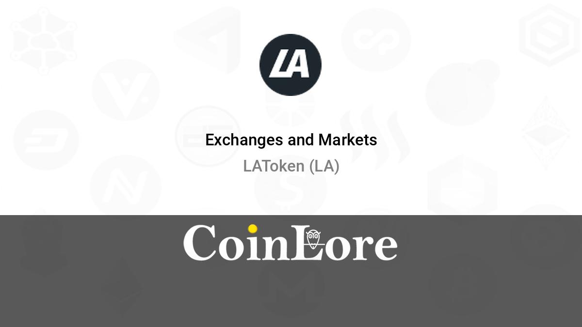 LAToken price now, Live LA price, marketcap, chart, and info | CoinCarp