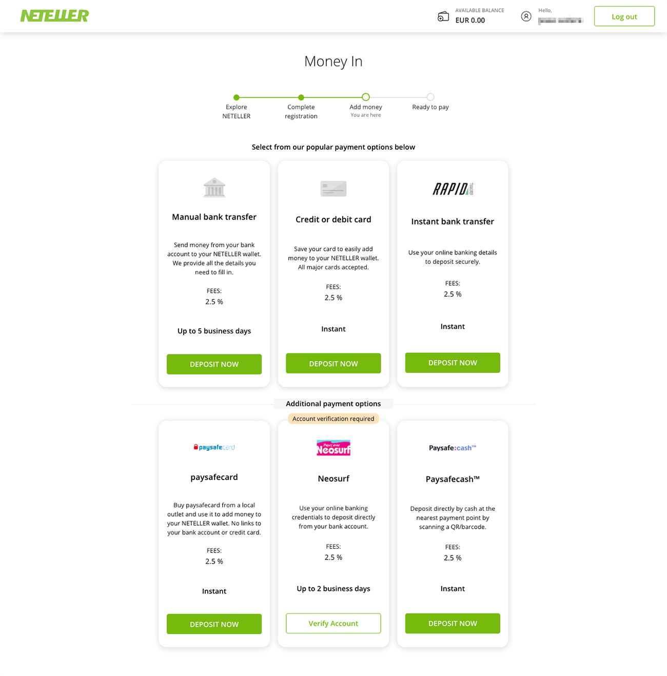 What crypto services does NETELLER offer?