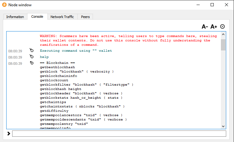 Bitcoin API Commands (Both JSON RPC and CLI)