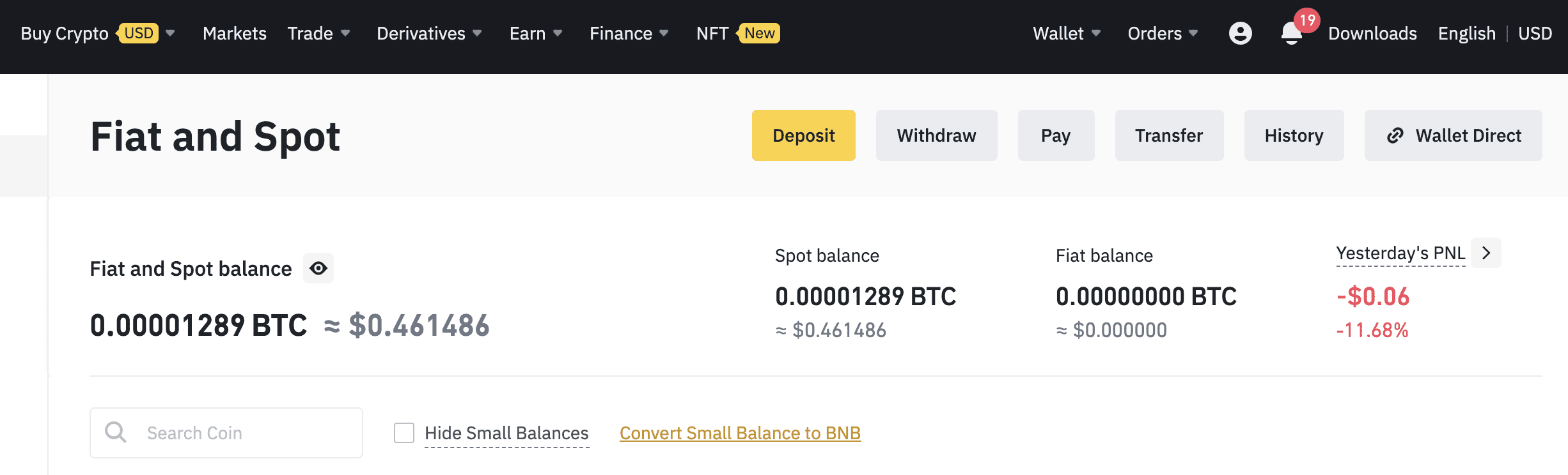 {binance} Dealing with Dust