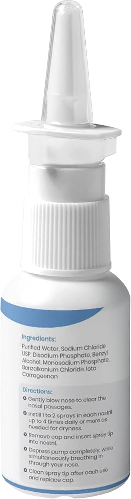 Saline Nasal Spray with Iota Carrageenan - 30 ml - ePothex