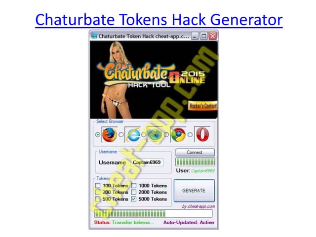 Chaturbate Token Adder - Unlimited Tokens