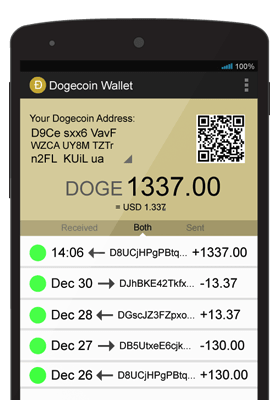Dogecoin (DOGE) Free Crypto Wallet App, Create Dogecoin (DOGE) Address