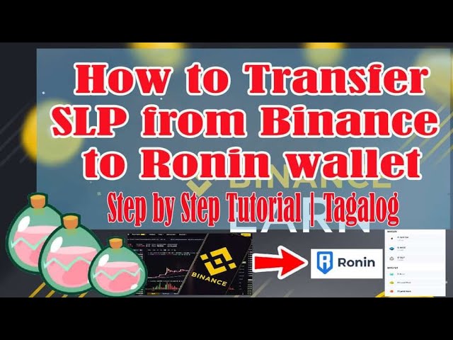 How to Transfer SLP to Binance from Ronin Crypto Wallet