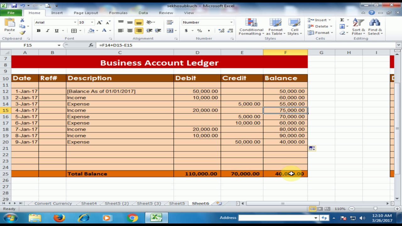 Excel Ledger Template: Definition. Genio's Financial Terms Glossary