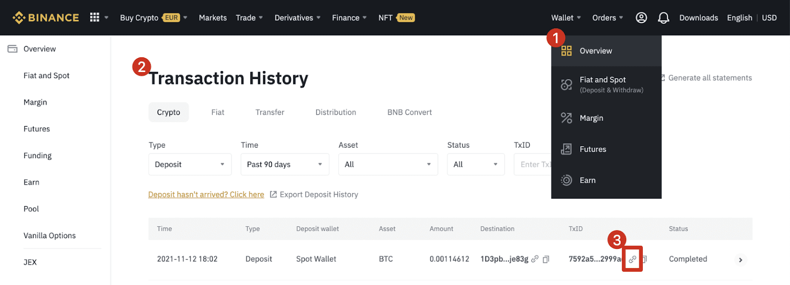 How to Find Transaction Id (TxID) in Binance - DC
