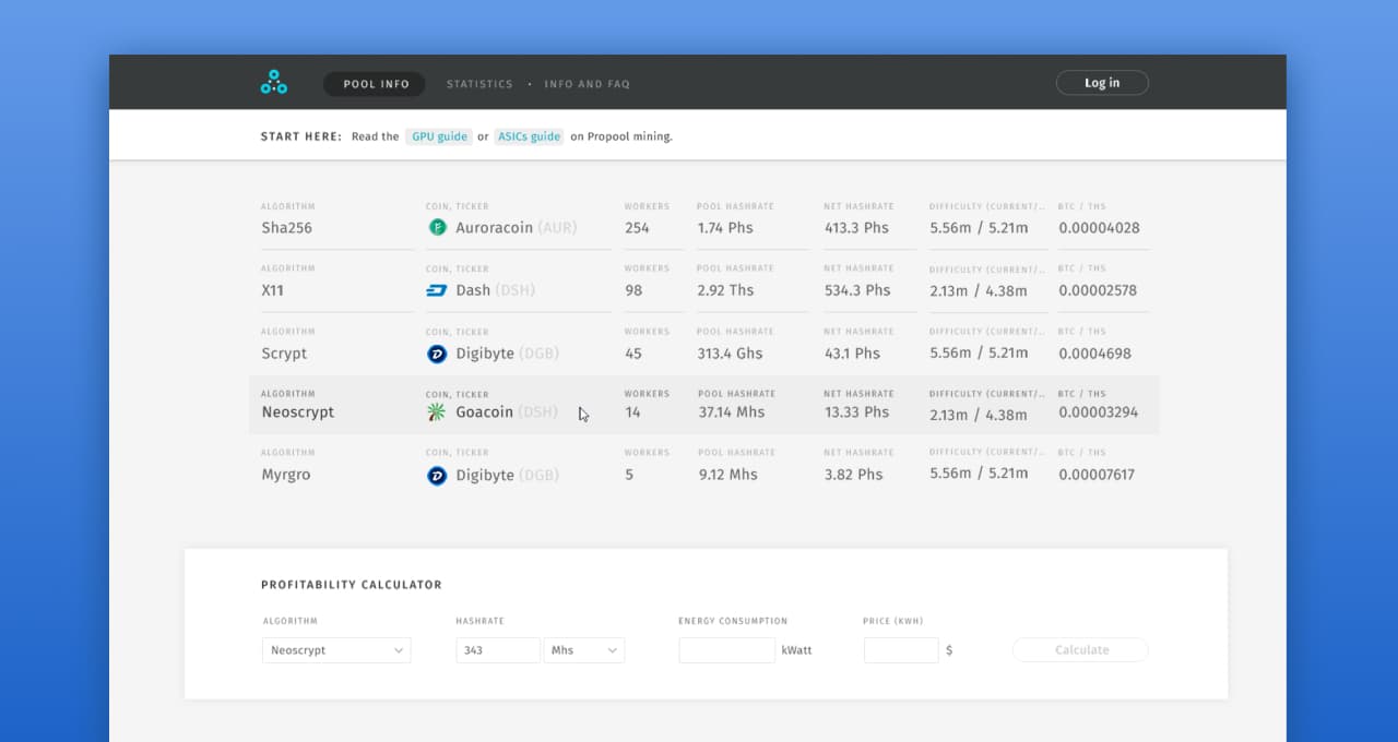 Multi-Coin Mining Pool Minerall