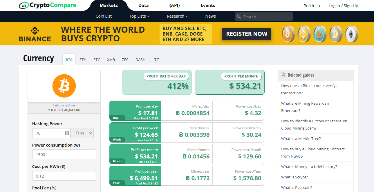 Crypto Market Cap Calculator | Calculate Price of Coin A With The Marketcap of Coin B