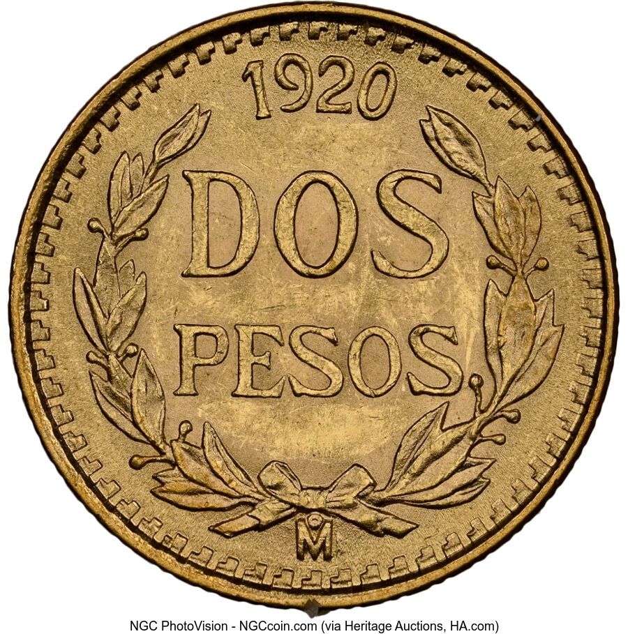Dos Pesos gold coin - Wikipedia