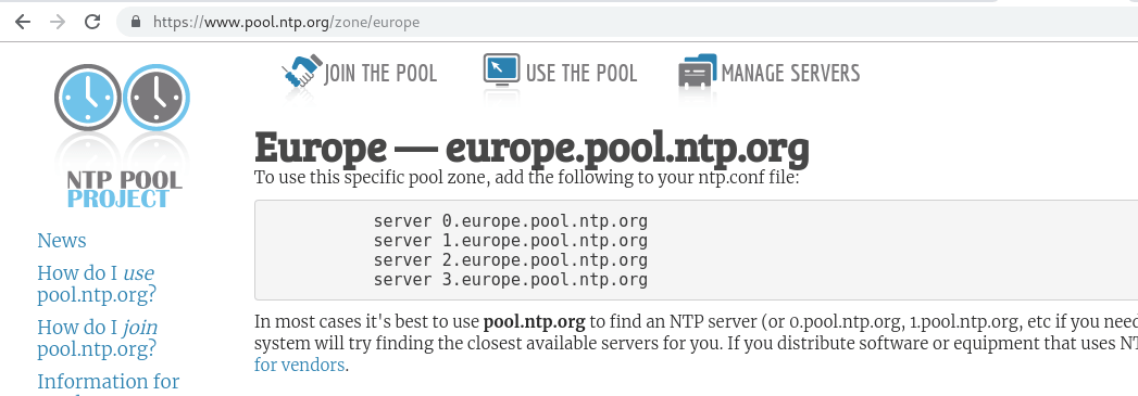 NTP Server: Free Public Internet Time Servers | TimeTools