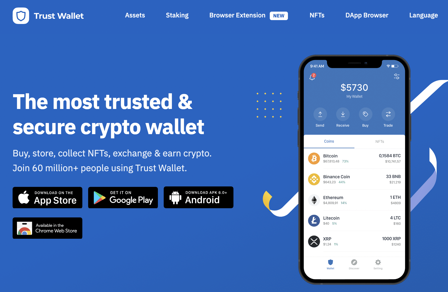 Best Crypto Wallet for Web3, NFTs and DeFi | Trust