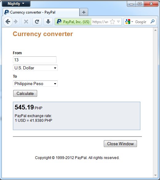 PayPal Currency Exchange — CS-Cart x documentation