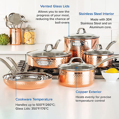 Lagostina Martellata Copper Cookware Set Review