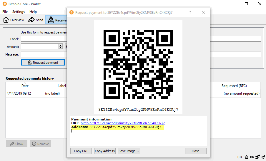 Connect to Bitcoin Core - Sparrow Wallet