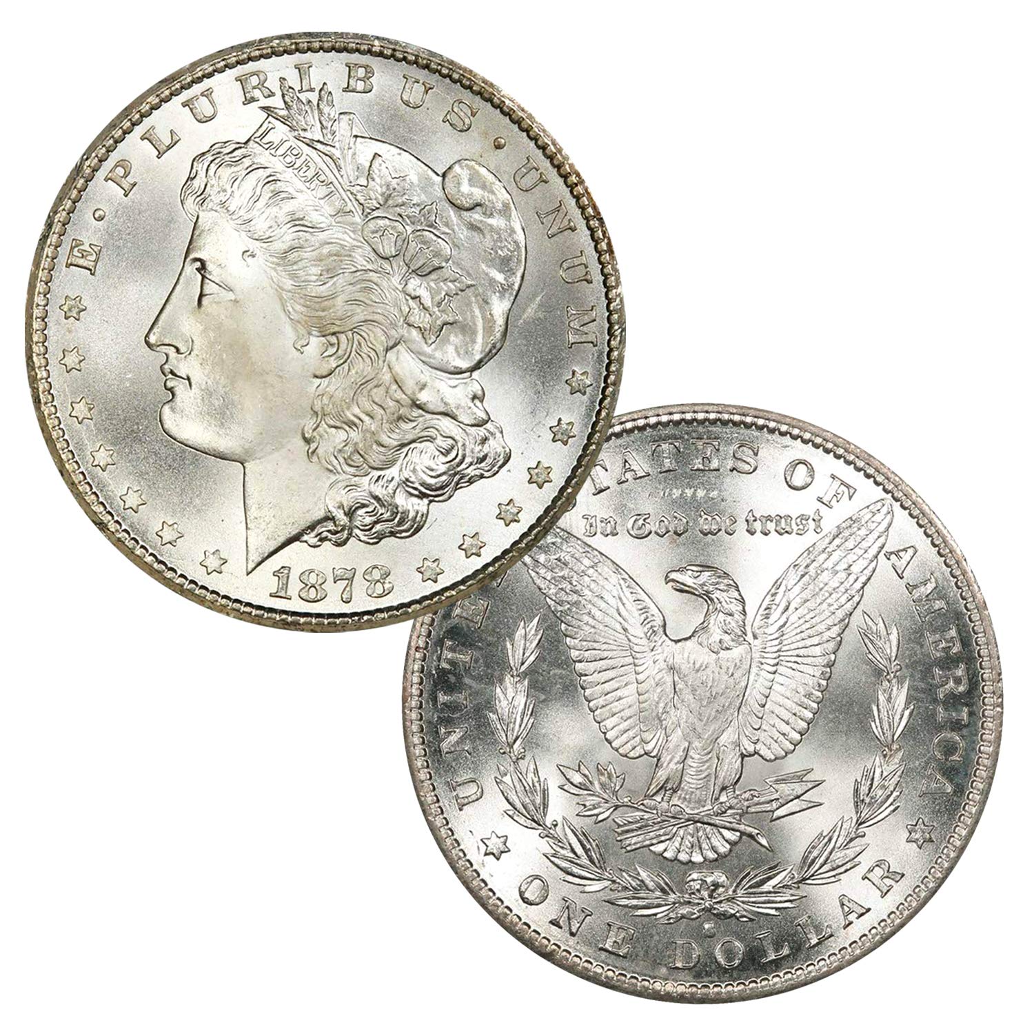 S Morgan Silver Dollar BU $1 Brilliant Uncirculated at Amazon's Collectible Coins Store