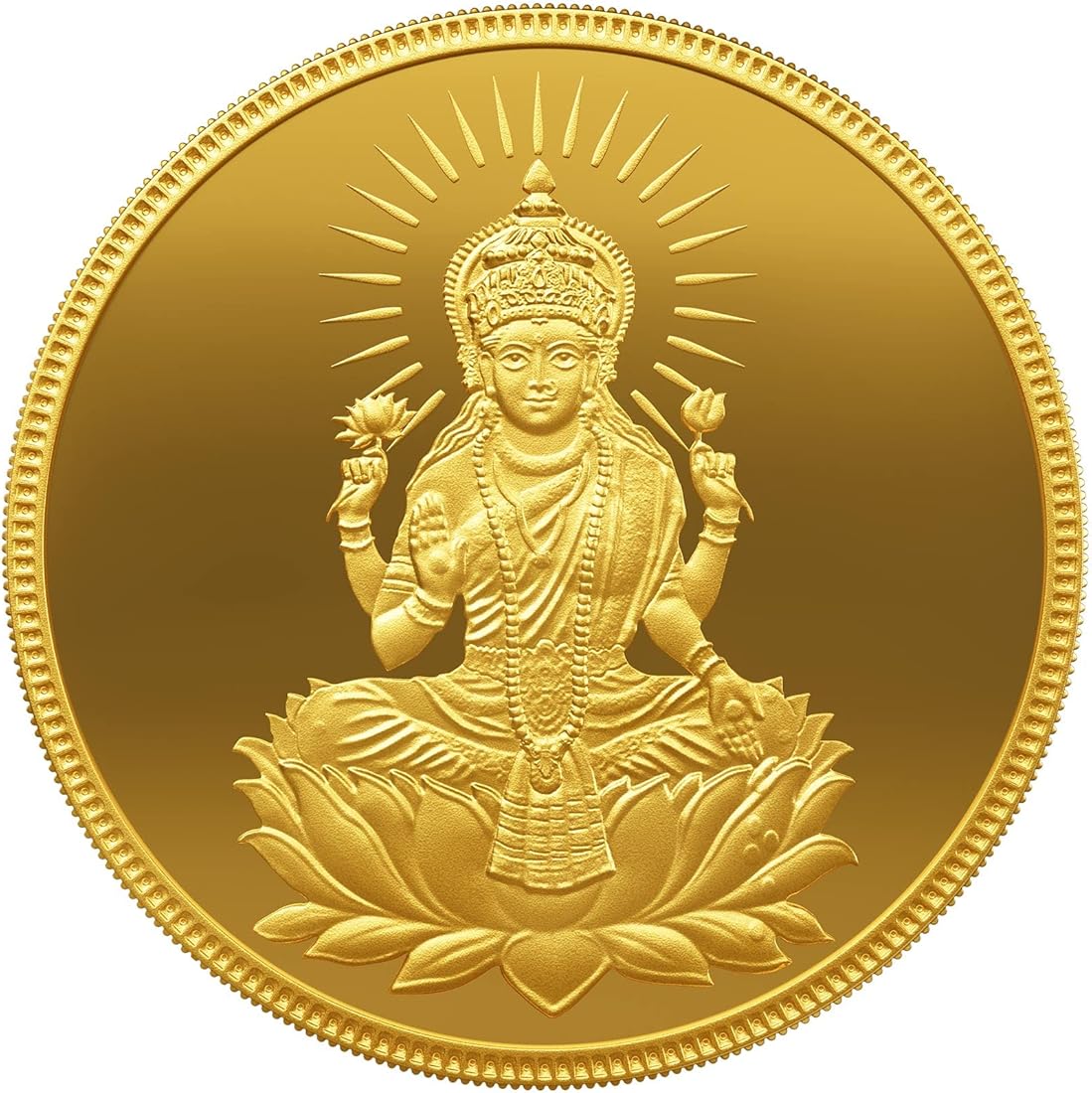 10g Laxmi-Ganesh, 24k () Yellow Gold Precious Coin