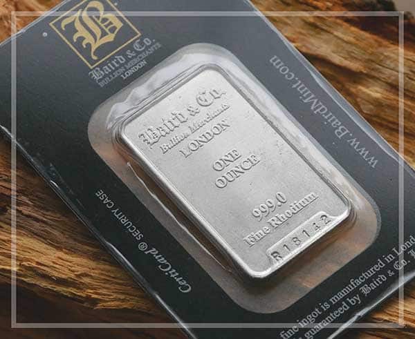 Is it possible to buy pure one ounce rhodium bars? | Coin Talk