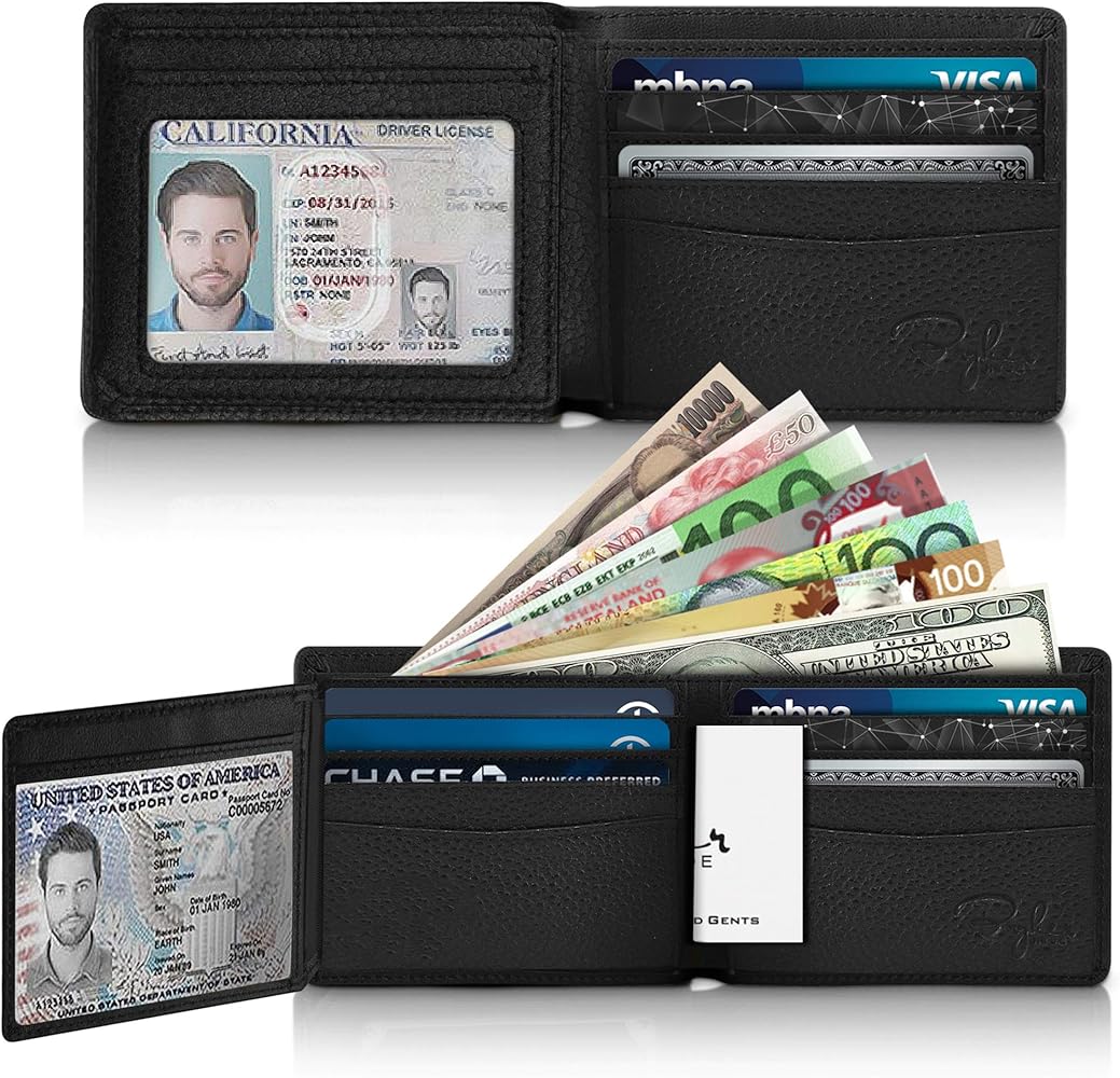 Leather Wallet with Dual ID Windows - Heritage T1 – WALLETERAS