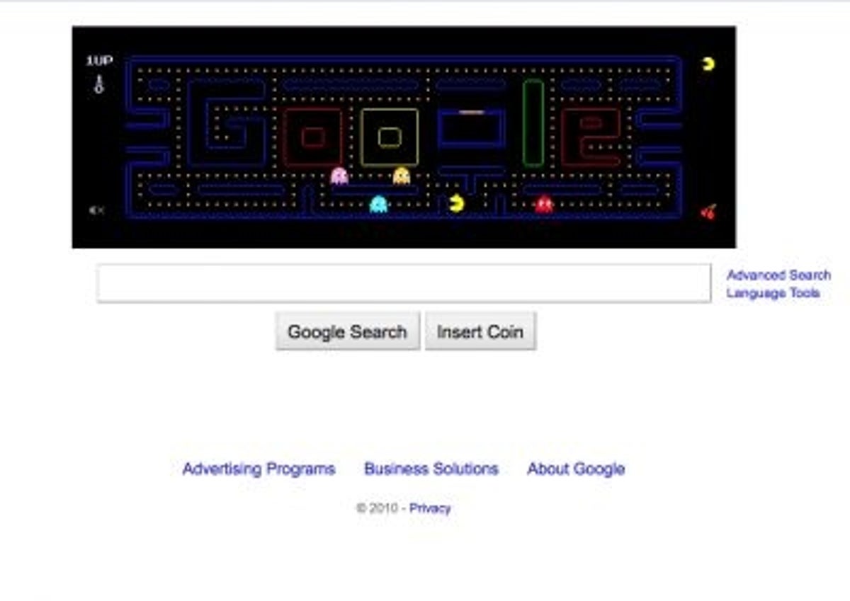 Google's Pac-Man game doodle gets a permanent home(page)