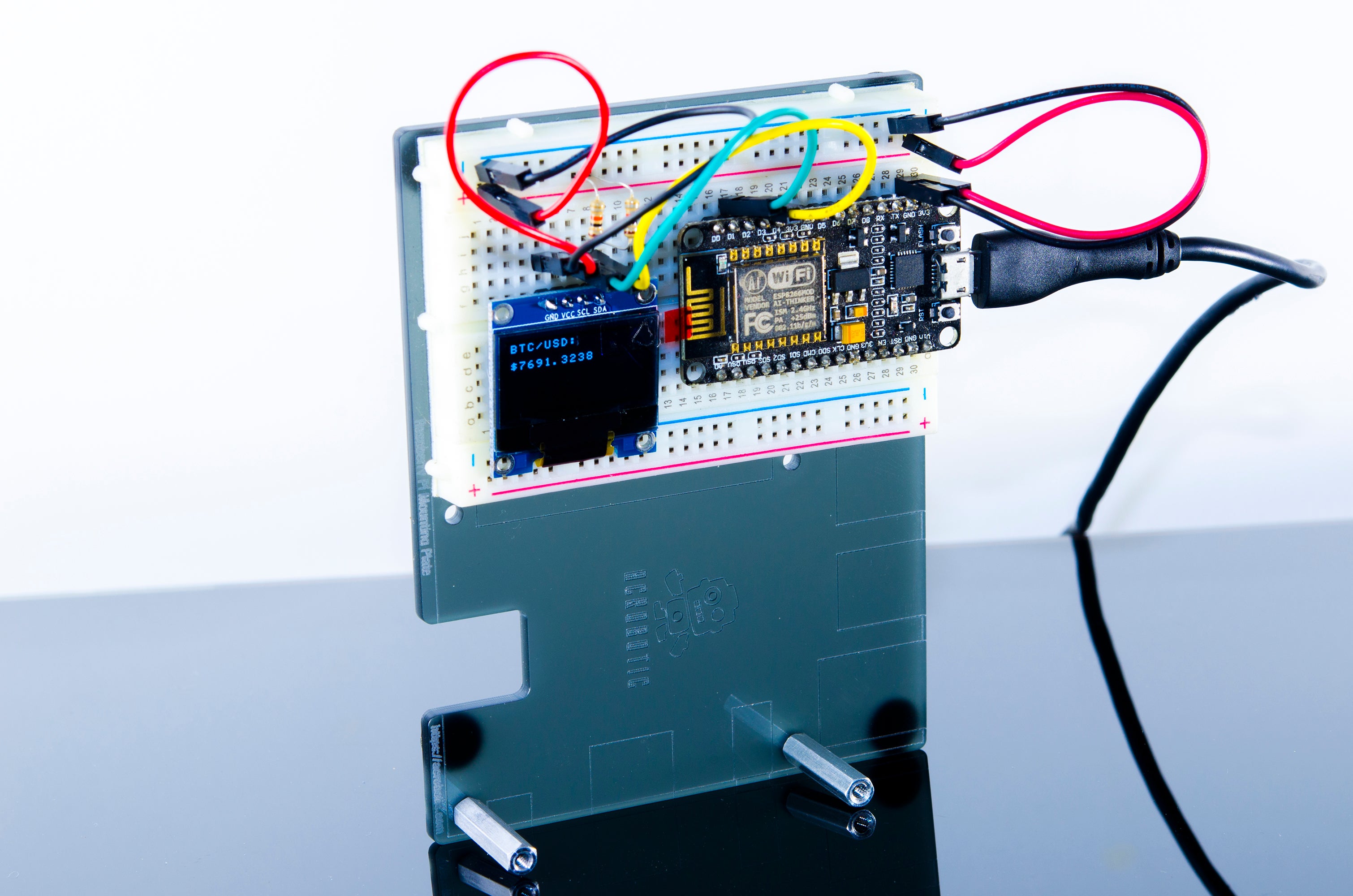 Bitcoin Ticker - An Exciting IoT-Powered using NodeMCU