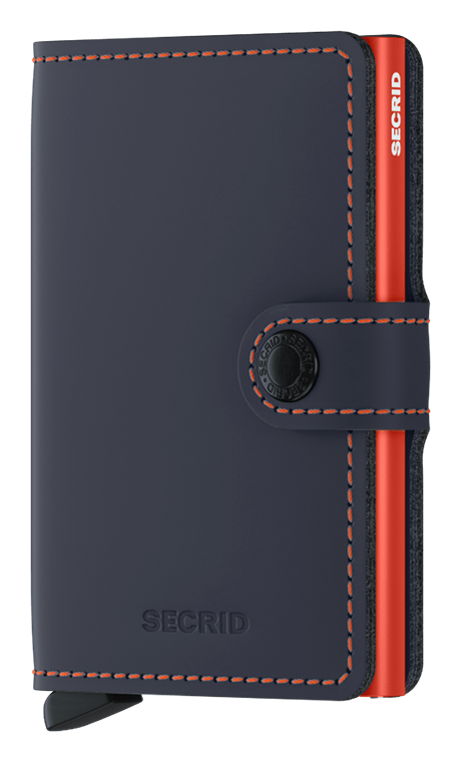 Secrid Slimwallet Matte Nightblue & Orange