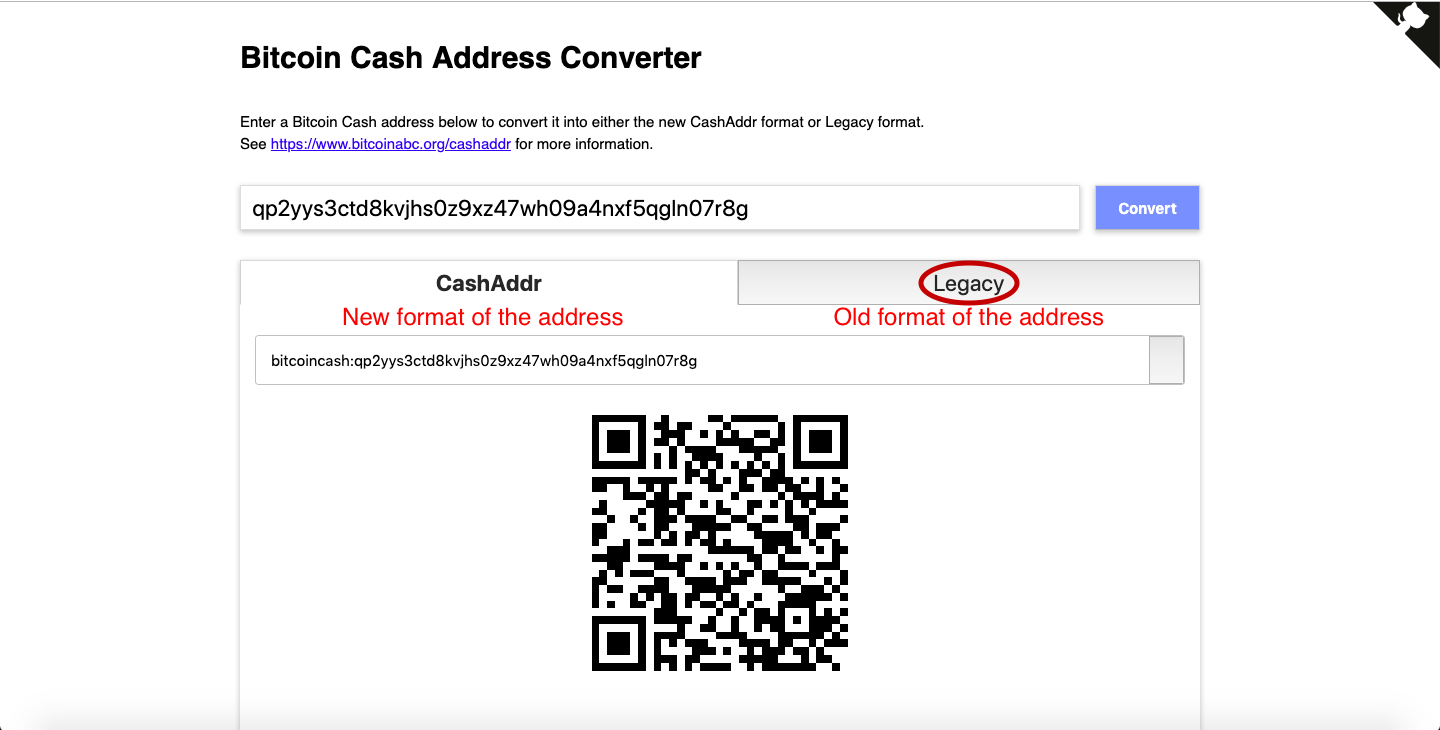 Legacy address for BCH/BSV - Atomic Wallet Knowledge Base