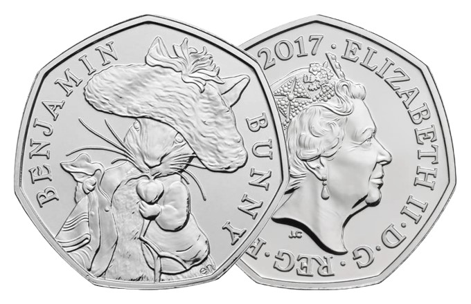 Benjamin Bunny 50p Brilliant Uncirculated Coin