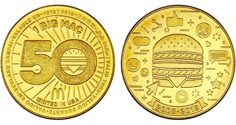 McDonald’s creates collectible coins honoring Big Mac’s 50th anniversary – Orange County Register