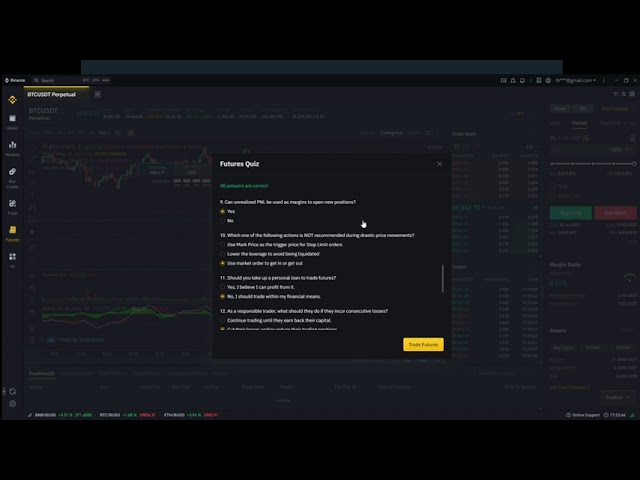 Binance Futures Quiz Answers - May Solutions!