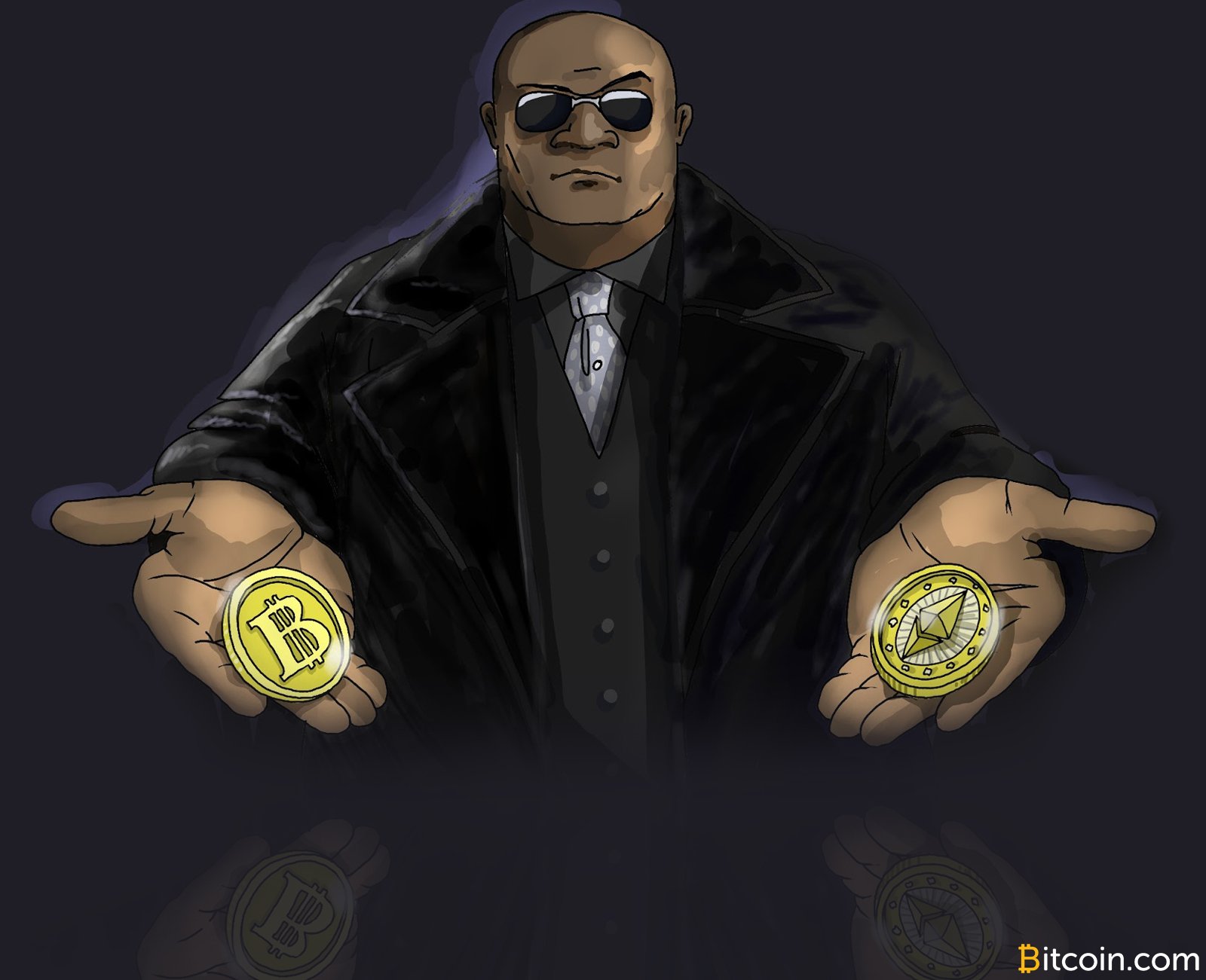 Premium Acrylic Glass Art - Crypto - Matrix Bitcoin - Trading - Motiva