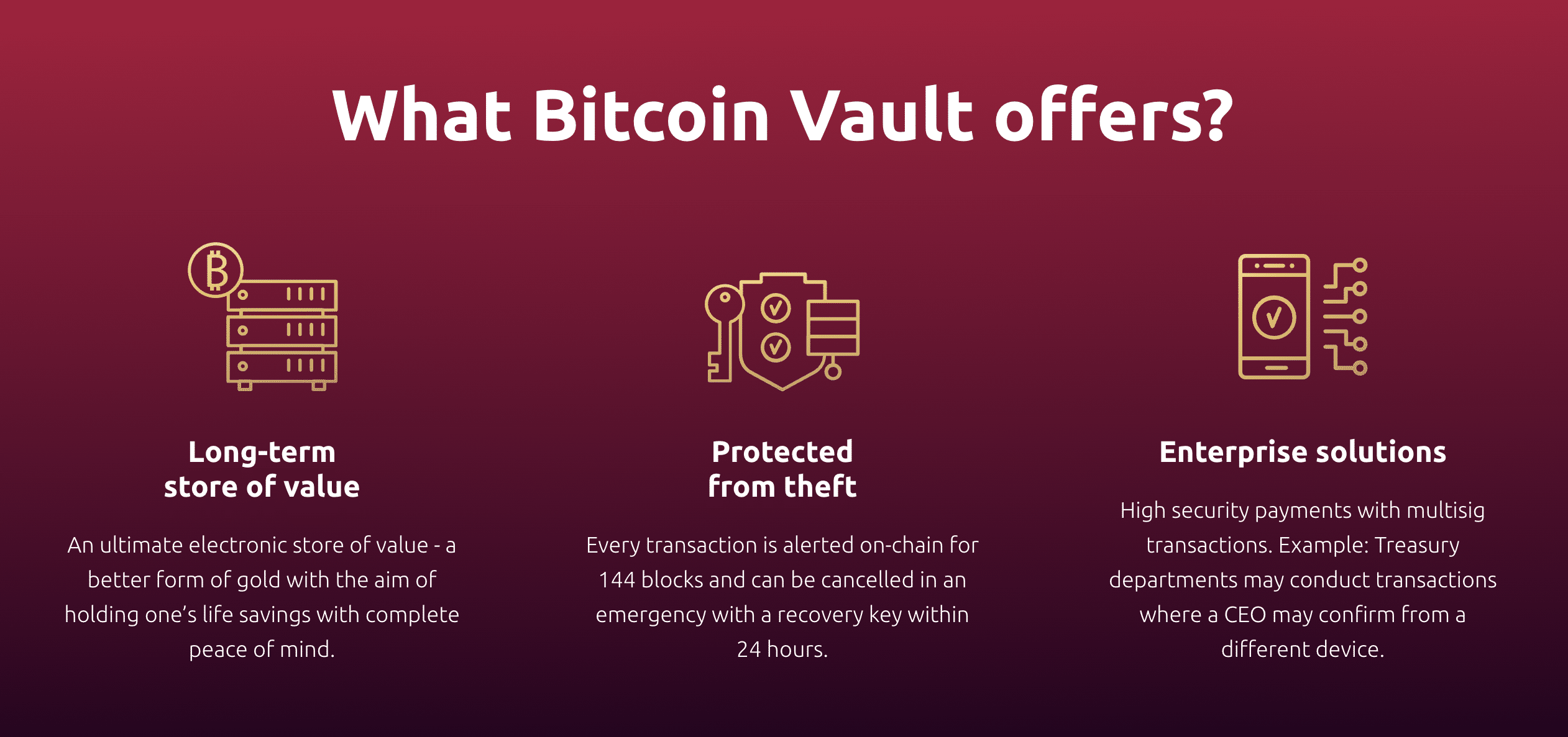 Bitcoin Vaults: How to Put an End to Bitcoin Theft