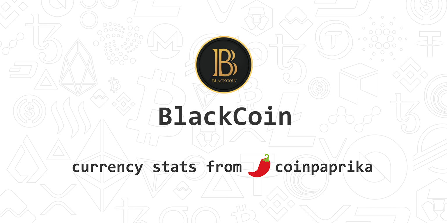 BlackCoin Price Today - BLK Coin Price Chart & Crypto Market Cap