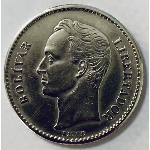 Venezuela - 1 Bolívar - Coins - World - Edge Reeded - Grade VF+