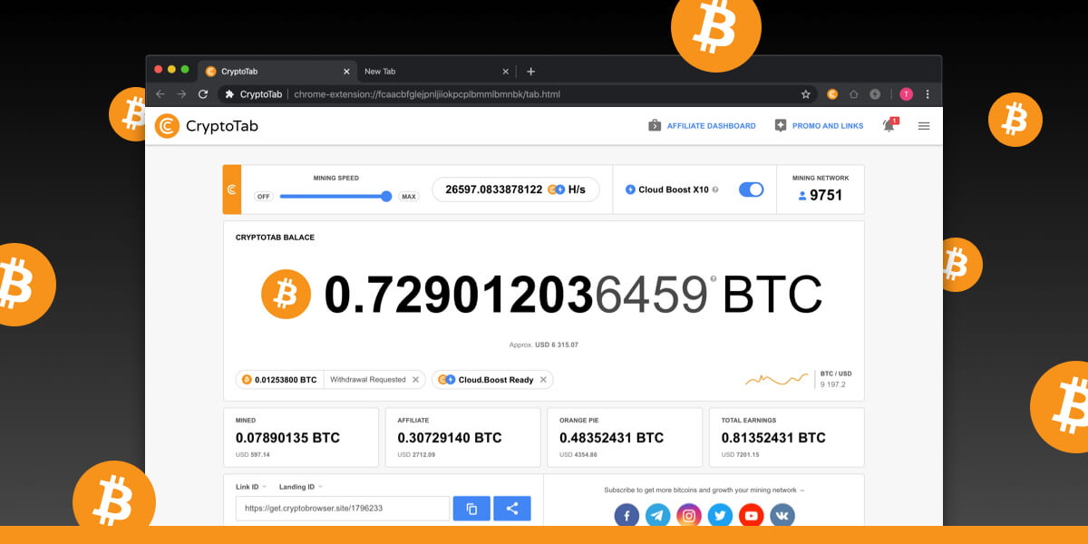 CryptoTab Browser - Easy way for Bitcoin Mining