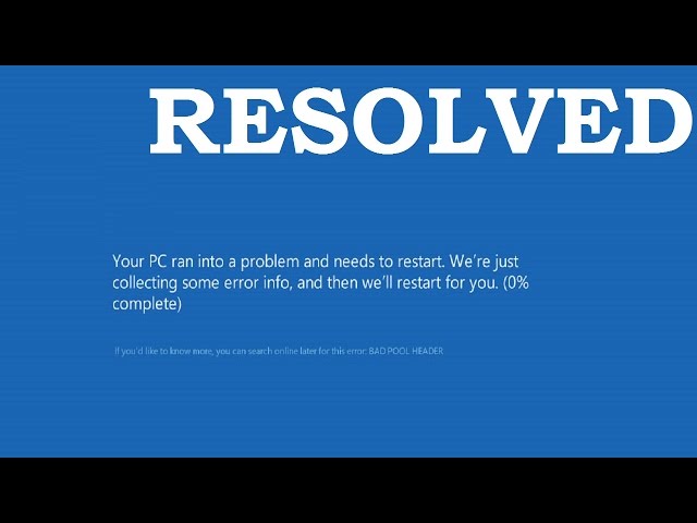 What Is Bad Pool Header And How to Fix the Error in Windows 10/8/7?