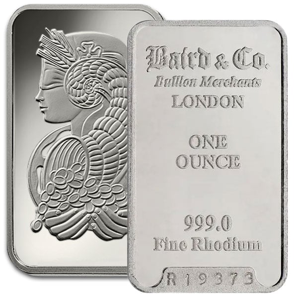 Rhodium Bars - Suisse Gold - Precious Metals Dealers