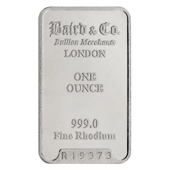 Buy 1 oz Rhodium Bar - Varied Mint - Guidance Corporation