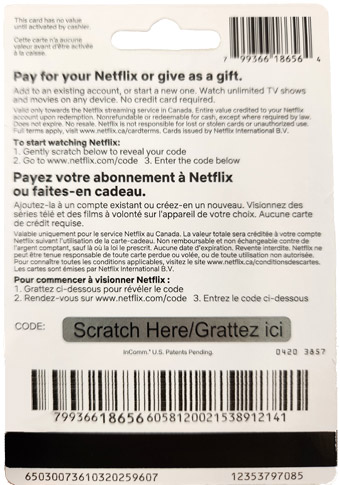Buy Netflix Gift Card 25 USD | Netflix Cards