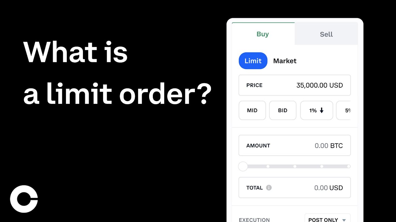 Market, Limit, & Stop Orders For Cryptocurrency