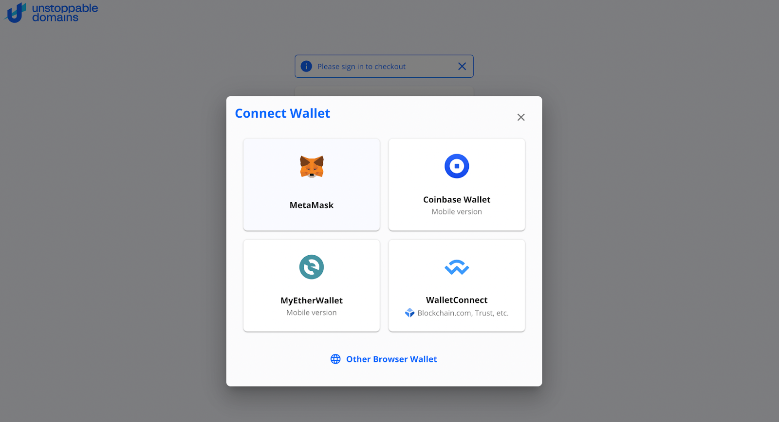 Coinbase Wallet now supports .crypto blockchain domains via Unstoppable Domains