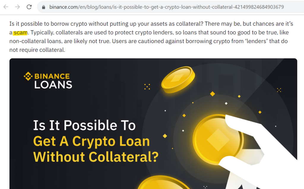 Where Can You Get a Crypto Loan Without Collateral?