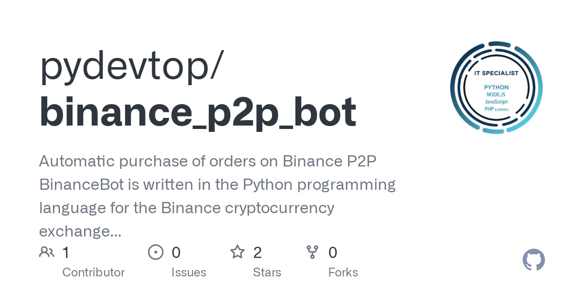 Binancio: Binance P2P Bot