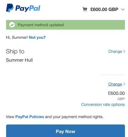 Avoid PayPal money transfer currency conversion fees