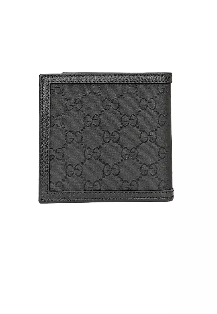 [GUCCI] Men's Canvas Original GG Coin Pocket Bifold Coin Wallet | For You Luxury