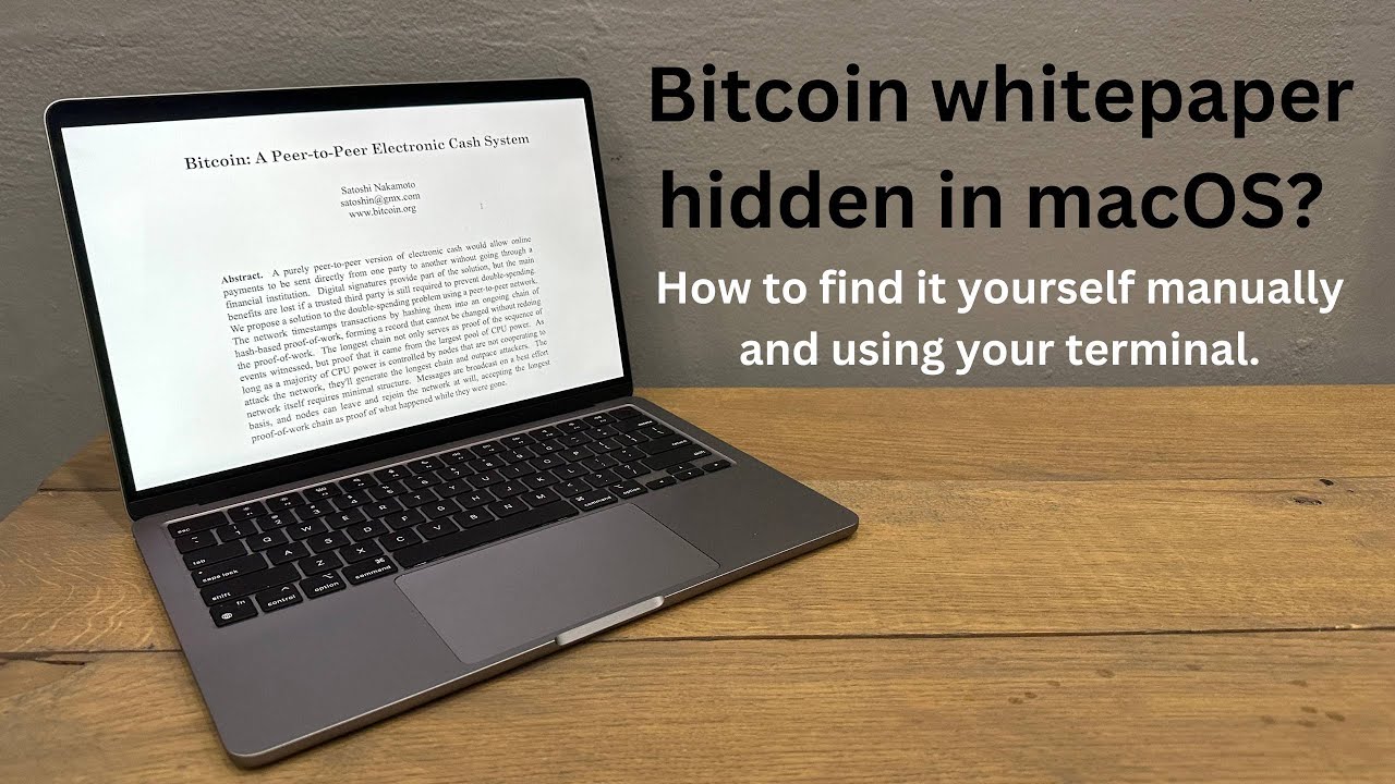 Apple removes Bitcoin whitepaper from the latest macOS beta