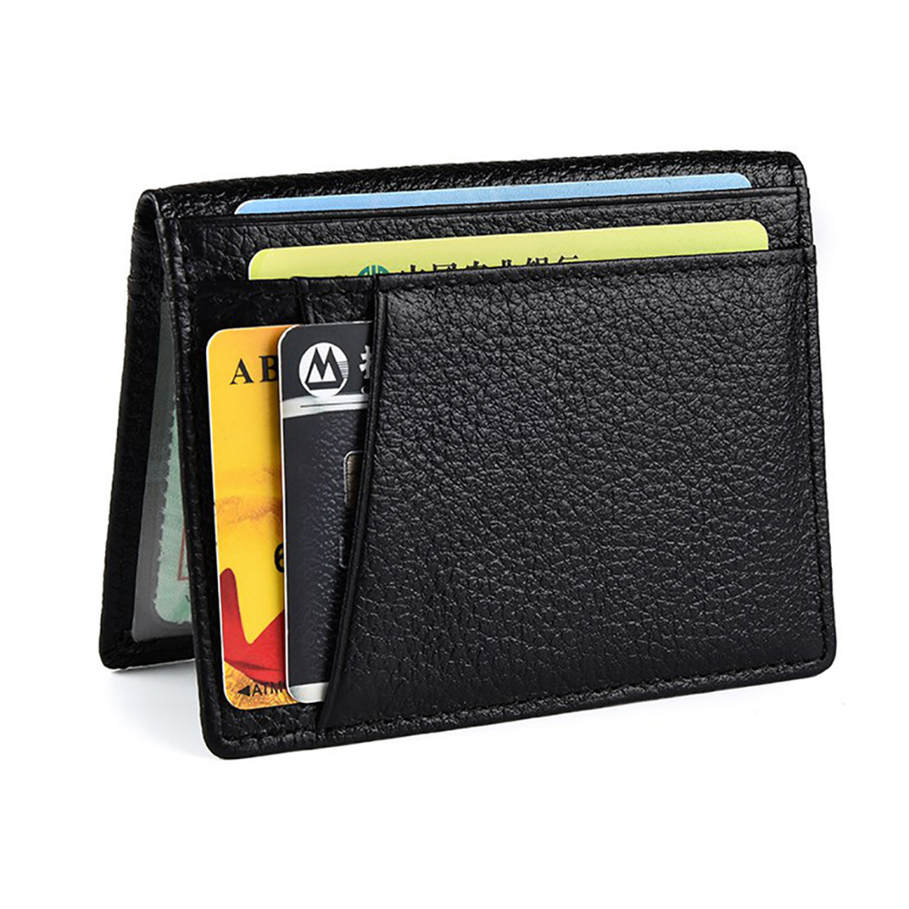 RFID Front Pocket Wallet / Card Holder w/ ID Window - Espresso 