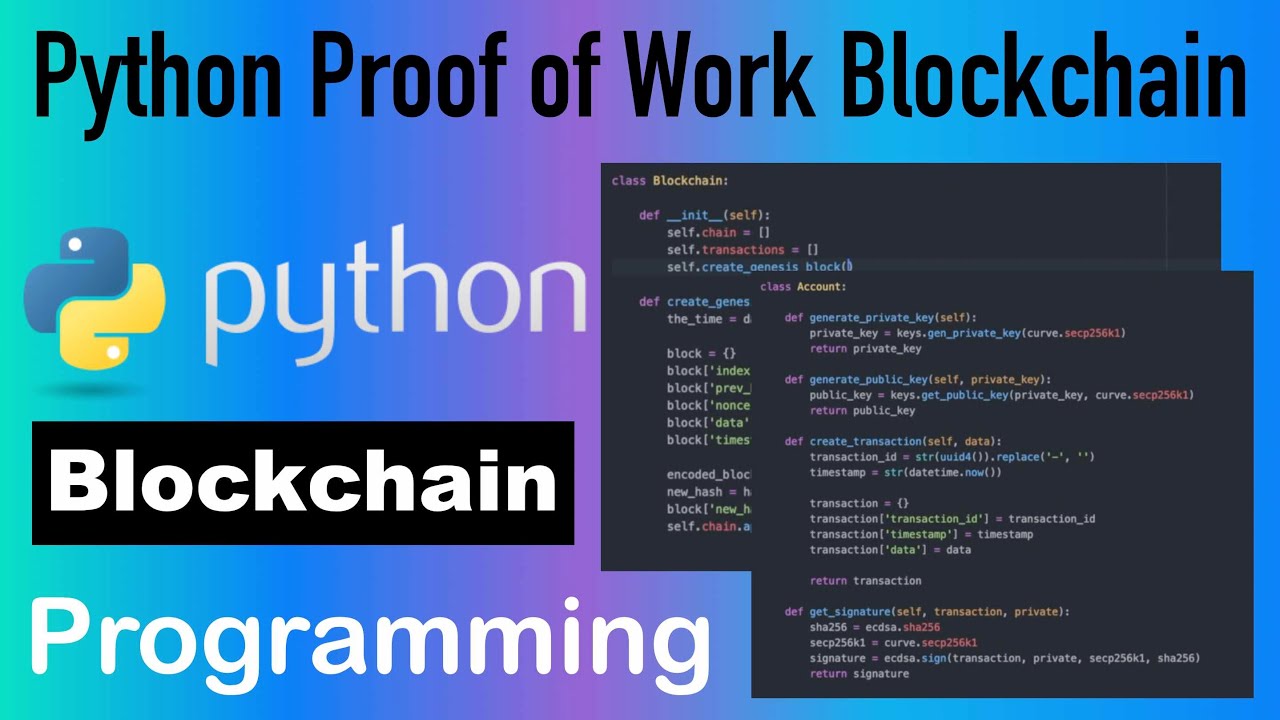 Python Blockchain Tutorial